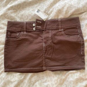 Brown Mini Skirt